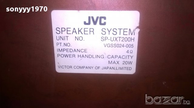 Jvc sp-uxt200h japan/4ohm-20/20/13см-внос швеицария, снимка 7 - Тонколони - 16159321