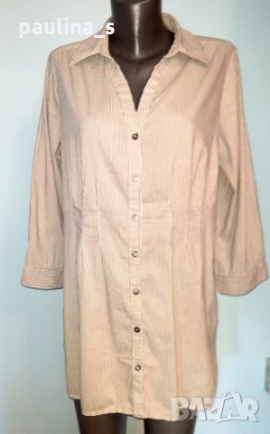 Брандова туника тип риза "Н&М"®  /  голям размер , снимка 2 - Ризи - 25837909