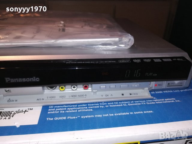 panasonic dmr-eh575 dvd/hdd recorder-hdmi-с кашон и книжки, снимка 11 - Плейъри, домашно кино, прожектори - 21712295
