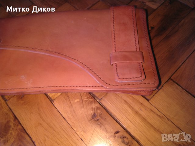 Мъжка чанта за ръка светла 27х15см - естествена кожа-за таблет или друго, снимка 2 - Чанти - 25710574
