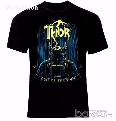 Викинги Vikings Thor God of Thunder Valhalla Тениска Мъжка/Дамска S до 2XL, снимка 1