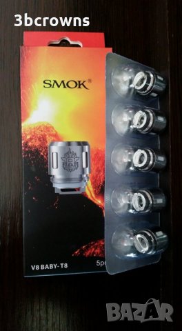 Изпарителна глава СМОК / SMOK V8 BABY-T8, снимка 1 - Електронни цигари - 24445907