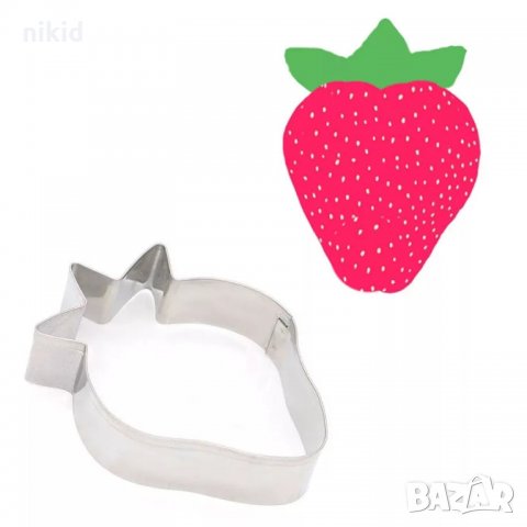 Ягода метална форма резец за сладки бисквитки фондан украса