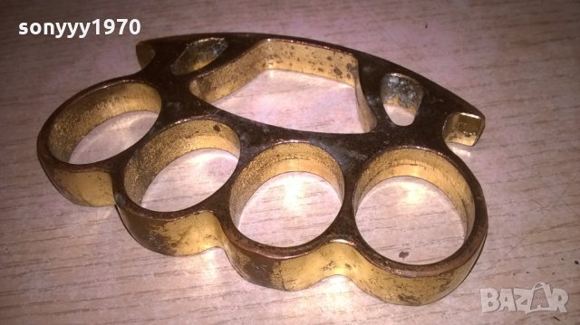 бокс в цвят злато с черепи-як/дебел и масивен-11х7см