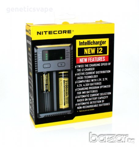 Nitecore Intellicharger  New i2 2016 оригинално зарядно , снимка 3 - Аксесоари за електронни цигари - 18239622