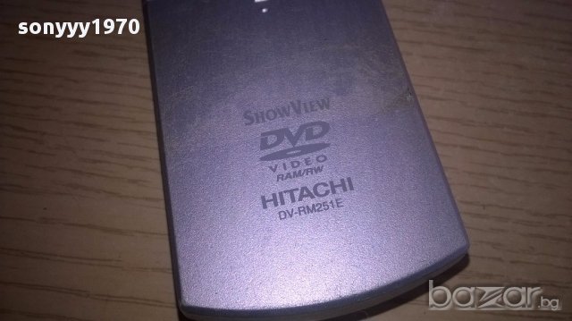Hitachi dvd/hdd-remote-внос швеицария, снимка 11 - Ресийвъри, усилватели, смесителни пултове - 17240611