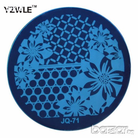 кръгла плочка / щампа шаблон за печат на нокти JQ-71