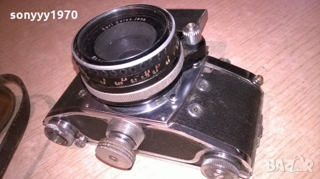 exakta carl zeiss-колекционерски рядък апарат, снимка 2 - Фотоапарати - 25838319