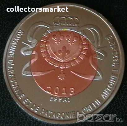 2 песо 2013, Араукания и Патагония (Нова Франция), снимка 2 - Нумизматика и бонистика - 8927187