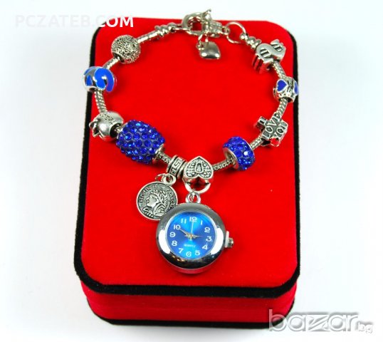 Гривна тип Пандора с часовник (Pandora) 22, снимка 1