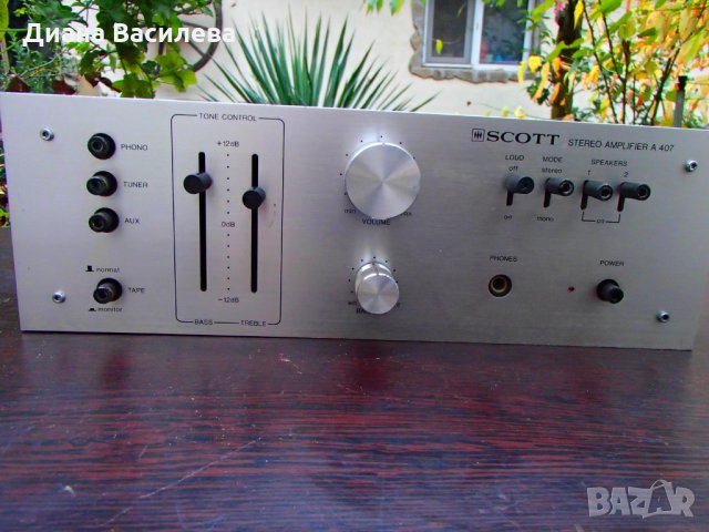 Scott A 407 усилвател, снимка 3 - Ресийвъри, усилватели, смесителни пултове - 23338339