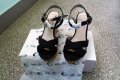 Дамски обувки / летни сандали VLOD, оригинал, платформа, нови, с кутия, черни с беж, снимка 3