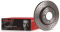 Спирачни дискове Brembo Xtra - надупчени спортни дискове, снимка 2
