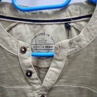Нова бежова мъжка блуза Bonita, размер Л, снимка 2 - Блузи - 23977367