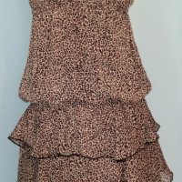 Рокля с набори в лилав леопардов принт / копринена рокля / леопардов принт , снимка 5 - Рокли - 25723651