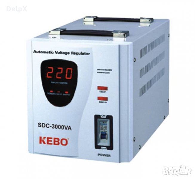 Стабилизатор на напрежение със серво мотор SDC-3000 140VAC/260VAC 220VAC 3000W, снимка 1