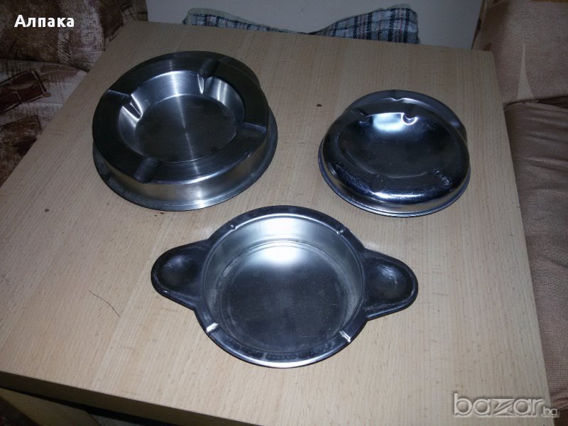 Продавам различи видове пепелници, алпака, снимка 1