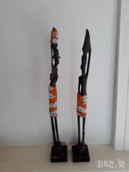 Две африкански абаносови фигури, снимка 1