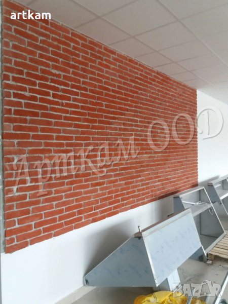 Антична тухла в керемидено червено, снимка 1