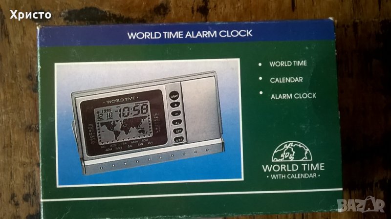 часовник, будилник, календар,  показващ времето в цял свят, снимка 1