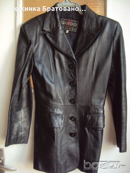 Дамско марково сако от естествена кожа, снимка 1