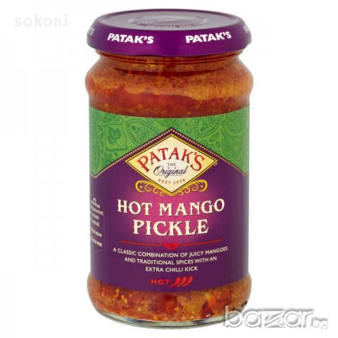 Patak Hot Mango Pickle / Патакс  Люта Манго Туршия 283гр; 