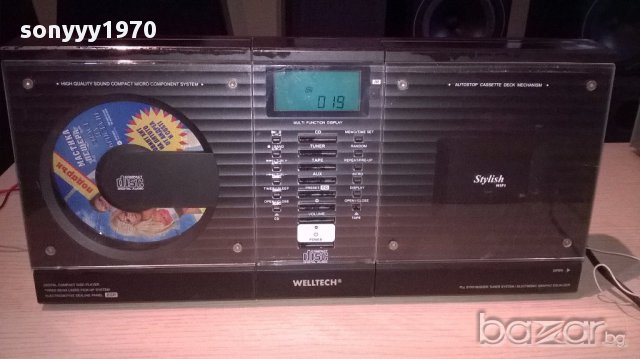 Welltech-cd/deck/tuner/amplifier/aux-внос швеицария, снимка 5 - Ресийвъри, усилватели, смесителни пултове - 12958974