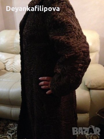 Кожено палто-АСТРАГАН -естествена кожа М, снимка 3 - Палта, манта - 23714996