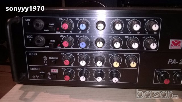 Jarguar suhyoung pa-203 lll 2x200watts-amplifier-внос швеицария, снимка 7 - Ресийвъри, усилватели, смесителни пултове - 15485077