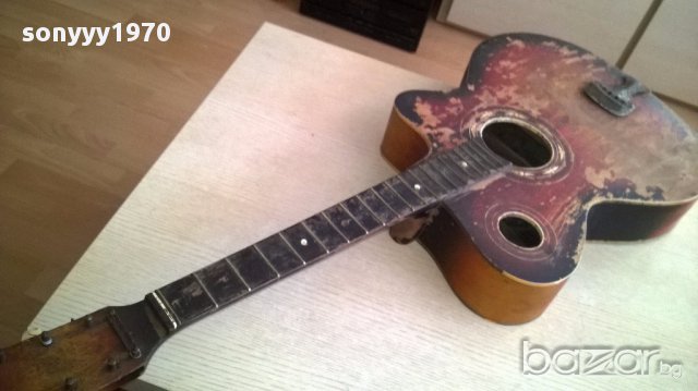 АНТИК-Ретро китара-за реставрация/ремонт-100х40х9см, снимка 16 - Китари - 17929968