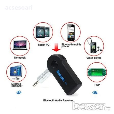 Bluetooth AUX аудио приемник комплект за кола 