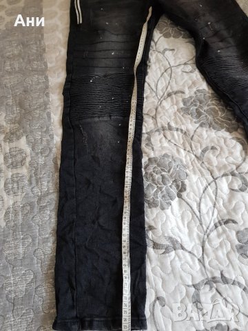    Мъжки дънки в черно 34/48 размер, снимка 6 - Дънки - 24772897