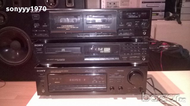 Sony receiver+sony deck+sony cd-внос швеицария, снимка 4 - Ресийвъри, усилватели, смесителни пултове - 14025391