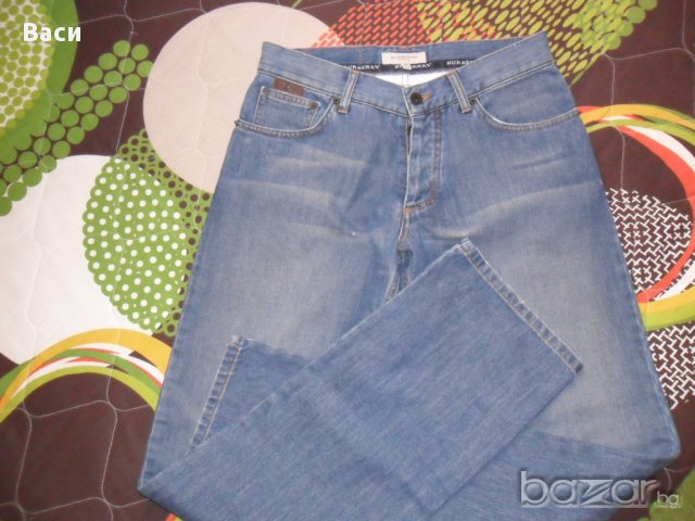 100 % Men's Burberry Jeans 30 Regular оригинални мъжки дънки + подарък маркова риза, снимка 8 - Дънки - 11674828