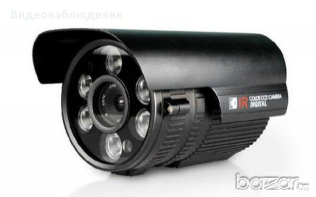 1200tvl 1/4" HD IR LED IR-CUT 6 Array Охранителна Ден/Нощ Камера. Удароусточива. Водоустойчива., снимка 6 - Камери - 10962201