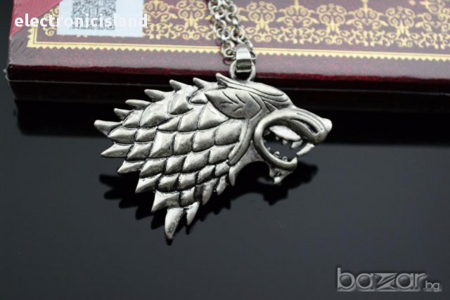Колие Вълк oт Игра на Тронове дом Старк / Game Of Thrones Wolf House Stark, снимка 5 - Колиета, медальони, синджири - 11070812