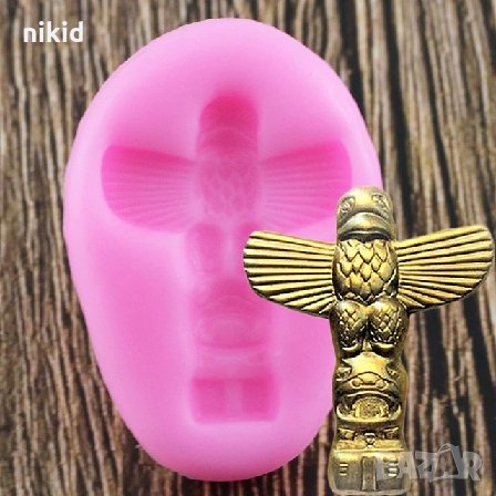 Малък Тотем Статуя силиконов молд декорация украса фондан торта мъфини и др