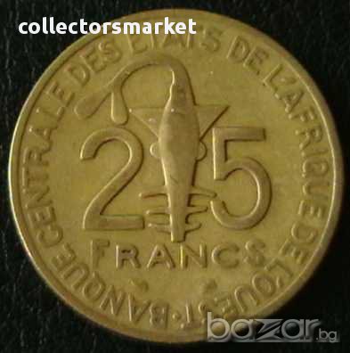 25 франка 1997, Западно Африкански Щати