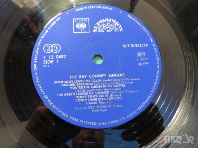 грамофонни плочи джаз, Грамофонна плоча Рей Кониф, Ray Conniff - Singers  - изд 70те , снимка 4 - Грамофонни плочи - 25302105