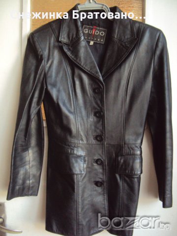 Дамско марково сако от естествена кожа, снимка 1