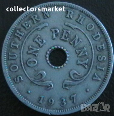 1 пени 1937, Южна Родезия