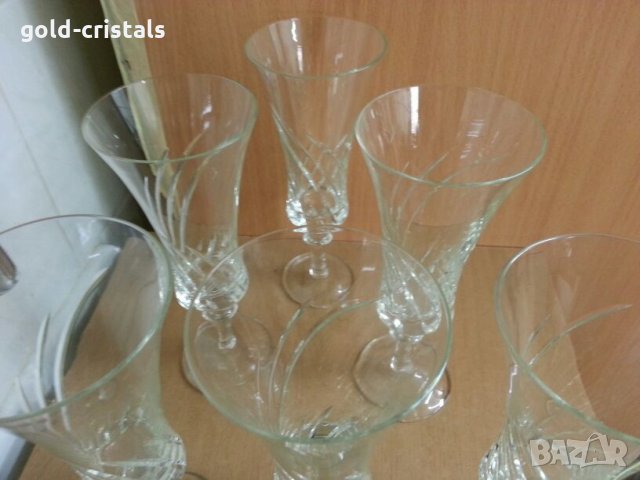 кристални чаши , снимка 5 - Антикварни и старинни предмети - 24963943