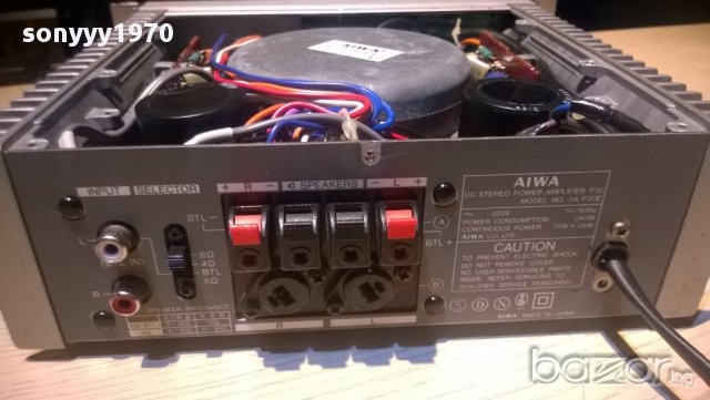 SOLD/ПОРЪЧАН-aiwa sa-p30e-dc stereo power amplifier-240watts-made in japan-внос швеицария, снимка 12 - Ресийвъри, усилватели, смесителни пултове - 10155931