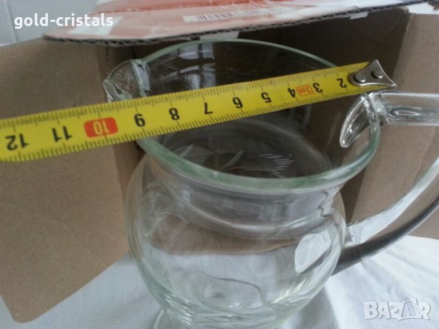 стъклена кана гравирана, снимка 6 - Антикварни и старинни предмети - 23822290