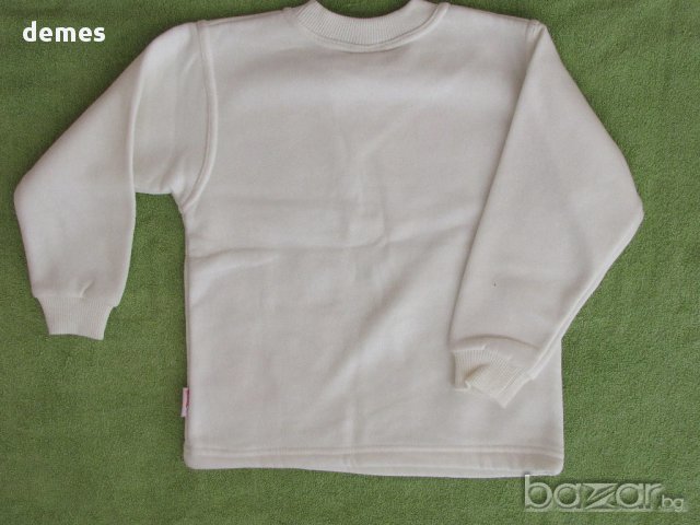 Бял детски блузон с бродерия за момиче размер 116, нов , снимка 9 - Детски Блузи и туники - 16153386
