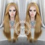 Lace Front LUXYRY WIG ELESSA Дълга Натурално Руса Перука Код 1052, снимка 3