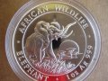 сребърна монета-дивата природа на Африка-, снимка 1 - Нумизматика и бонистика - 25213501