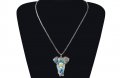 Медальон декоративен Слон слонче Колие верижка Верига Мода Нова Бижута ланец ланче, снимка 5
