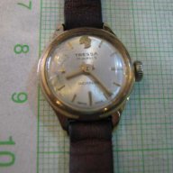 Часовник швейцарски дамски "TRESSA" позлатен, снимка 1 - Дамски - 7609355