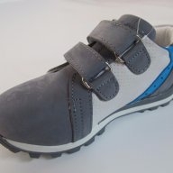 Спортни обувки естествена кожа Понки сиво, снимка 3 - Детски маратонки - 17511497